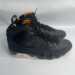 Nike Air Jordan Retro‎ IX 9 Black Citrus 302370-004 Size 14